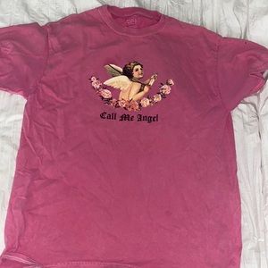 Pink Call Me Angel Oversized-T. Brand - Full Tilt.